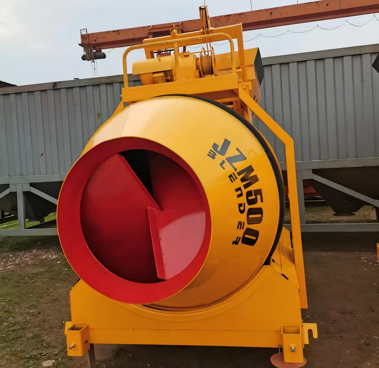 2台JZM500搅拌机发往甘肃