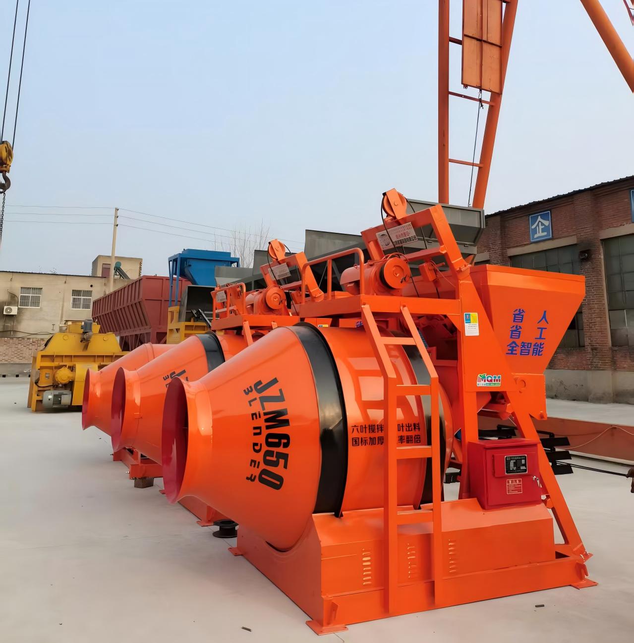 4台JZM500搅拌机发往甘肃